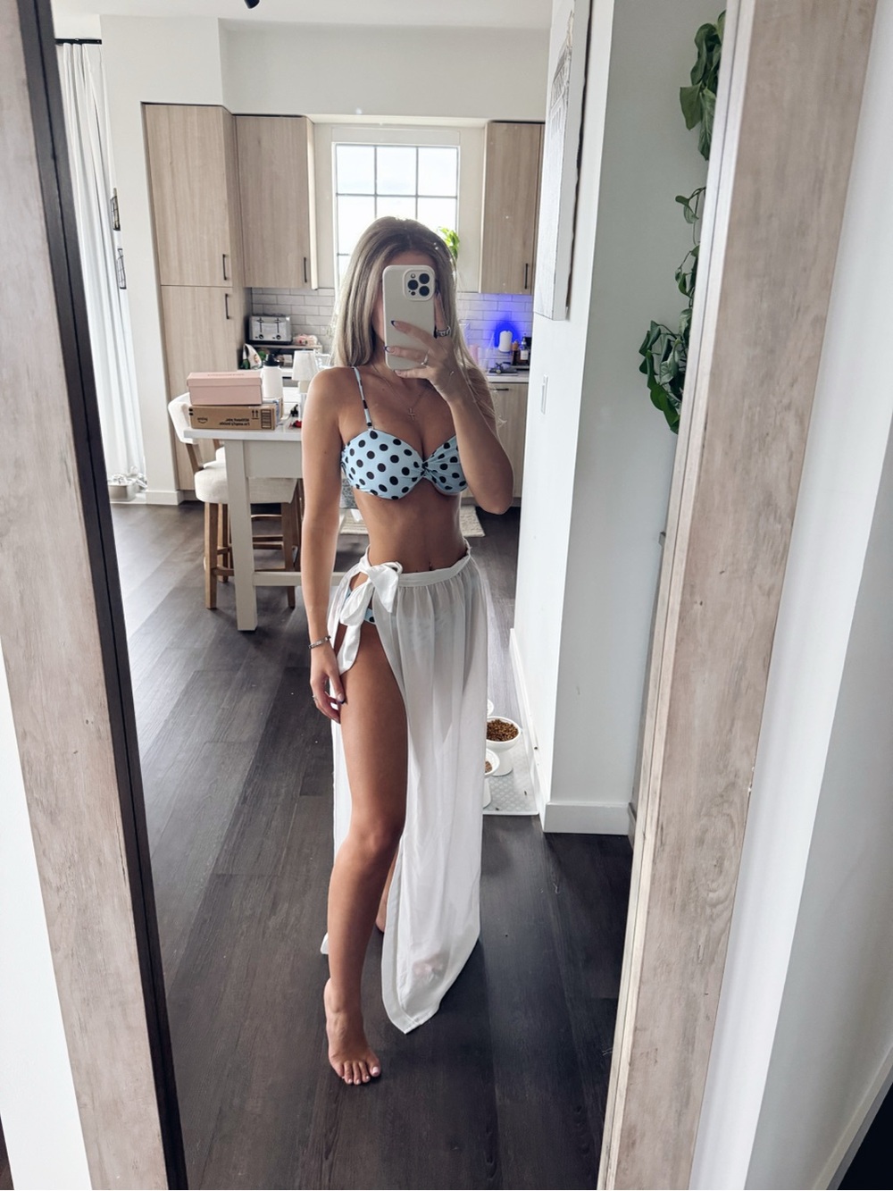 Boohoo White Sheer Sarong Cover Up